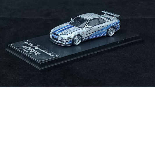My Model Collect Skyline R34 V Spec Gris / Azul MMC640009I