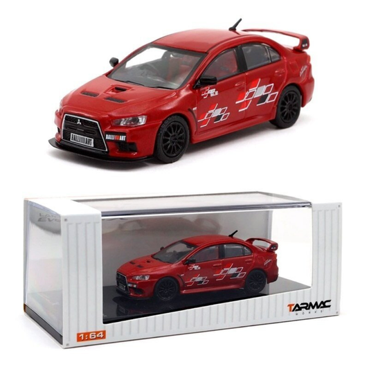Tarmac Works 1.64  Mitsubishi Evo X Ralliart Red