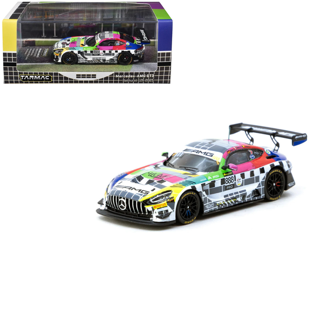 Tarmac Mercedes-AMG GT3 #888 Maro Engel - Mikael Grenier - Maxime Martin "GruppeM Racing" "12 Horas de Bathurst" (2025) Serie Hobby64 TC-T64-062-25BH888