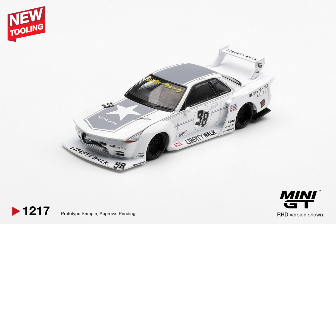 MINI GT 1:64 NISSAN GTR R32 LB KAIDO WORKS TAS 2025 # 1217