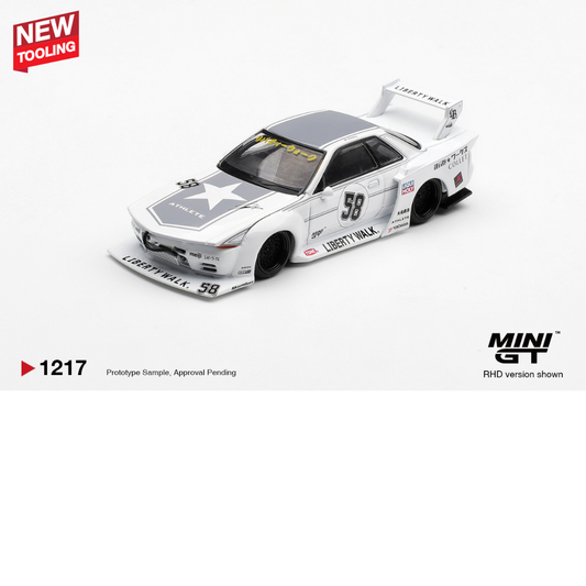 MINI GT 1:64 NISSAN GTR R32 LB KAIDO WORKS TAS 2025 # 1217