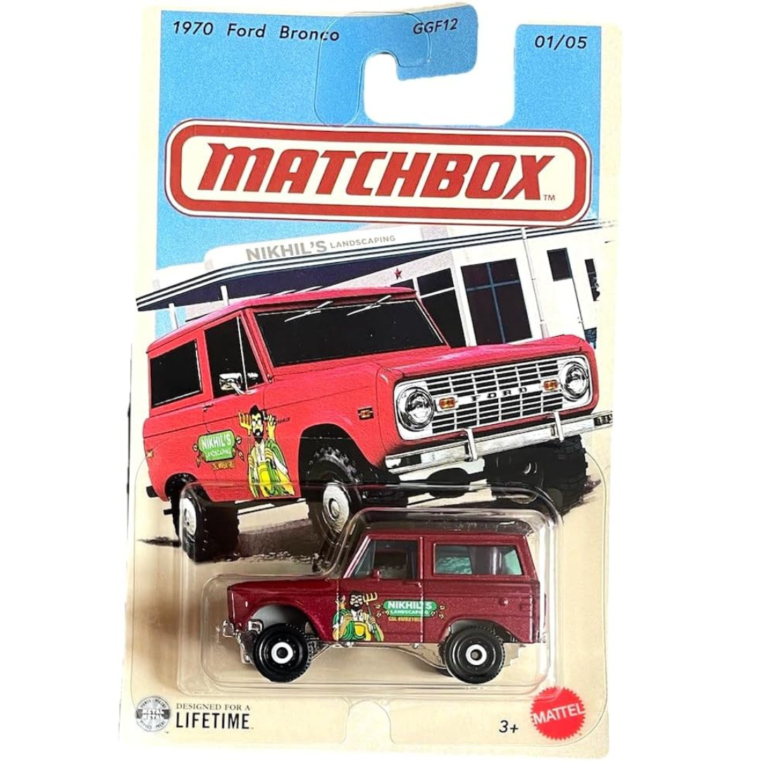 Matchbox 1.64 1970 Ford Bronco red MBGGF12-969P