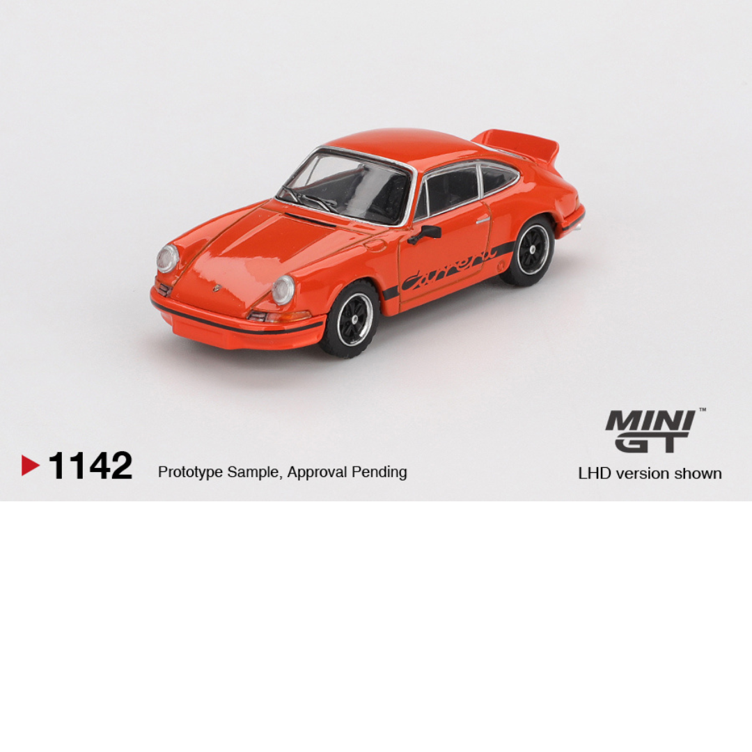 MINI GT Porsche 911 Carrera RS 2.7 color Tangerine # 1142