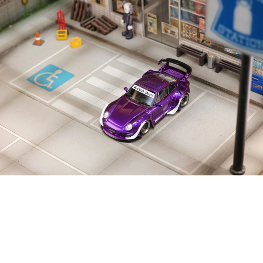 Street Weapon 1/64 RWB 993 With Low Tail Purple STW176