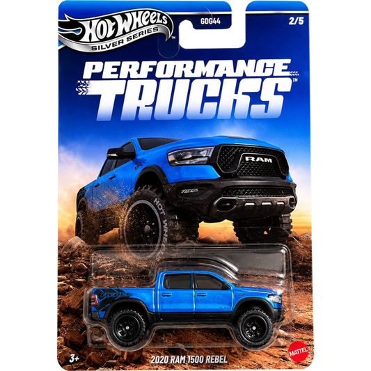 Hot Wheels Silver Series Ram 1500 Rebel 2020 Performance Trucks Básicos DG44-977T