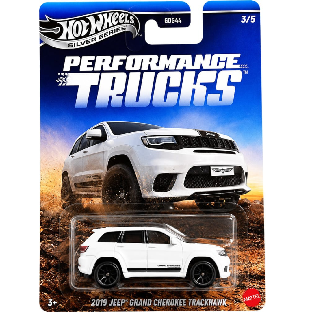 Hot Wheels Silver Series Jeep Grand Cherokee Trackhawk 2019 Performance Trucks Básicos DG44-977T