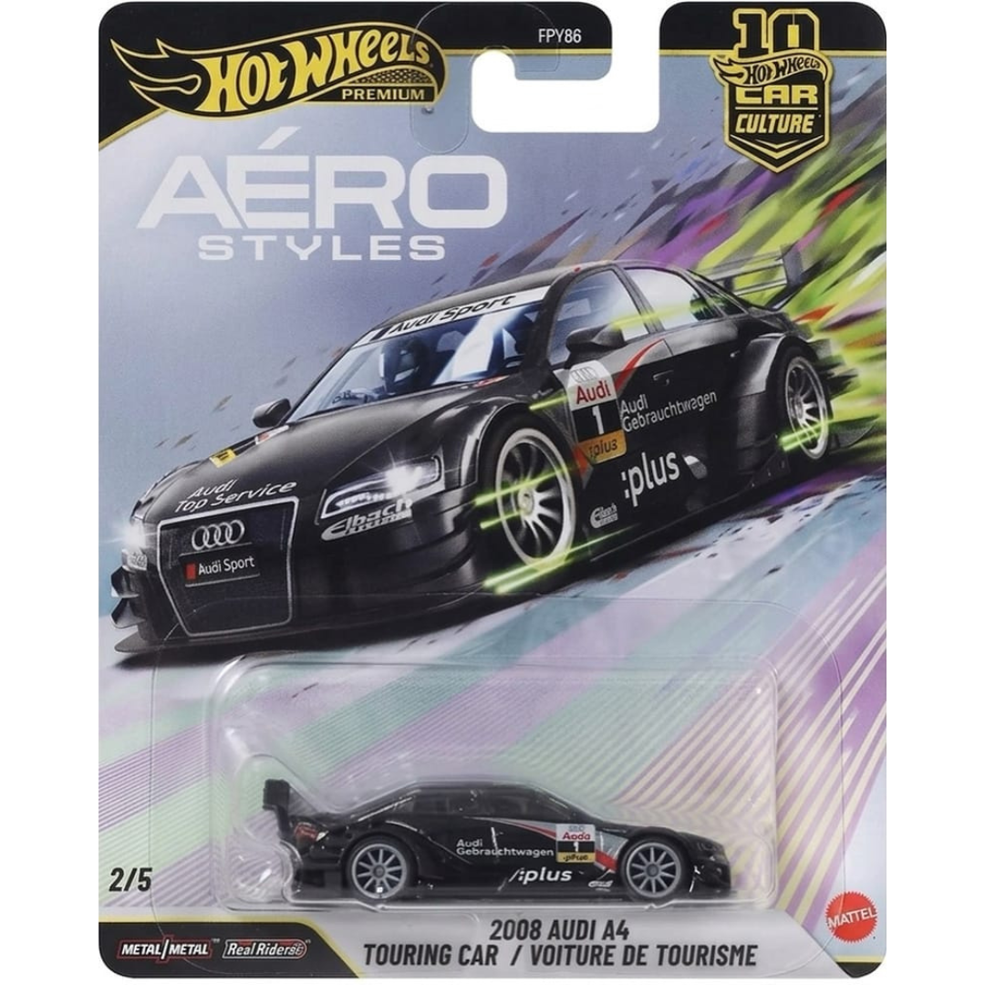 Hot Wheels Premium Audi A4 Touring Car 2008 Aero Styles Ref 86-U