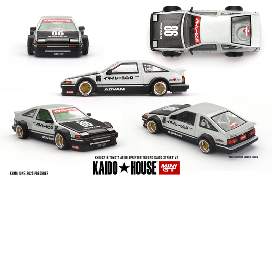 KAIDO HOUSE MINI GT TOYOTA AE86 SPRINTER TRUENO KAIDO STREET V2 1983 # 218