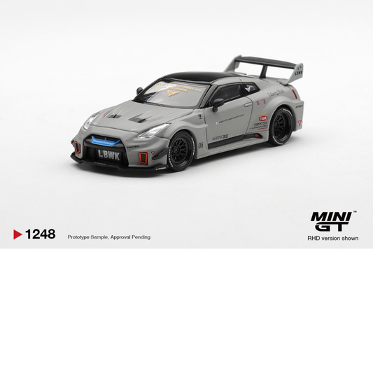 MINI GT NISSAN GTR R35 LB SUPER SILHOUETTE  VER1 MATT GREY 2026 # 1248