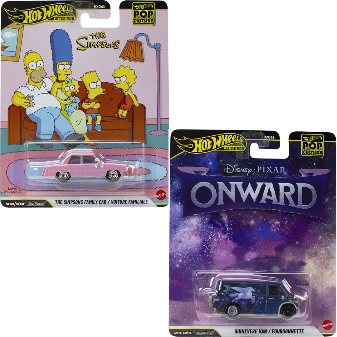 Hot Wheels Premium Pack de 2 Piezas Simpsons y Onward Van Ref 63-S