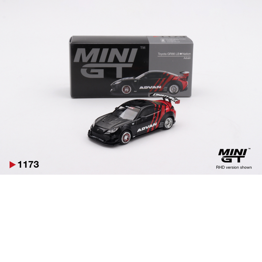 MINI GT Toyota GR86 LB ★ Nation Advan # 1173