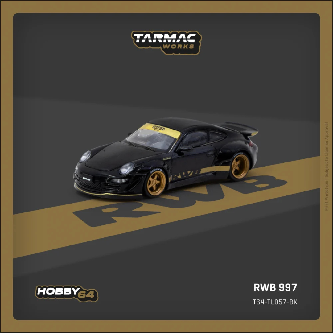 Tarmac Works 1.64 RWB 997 Black TC-T64-TL057-BK