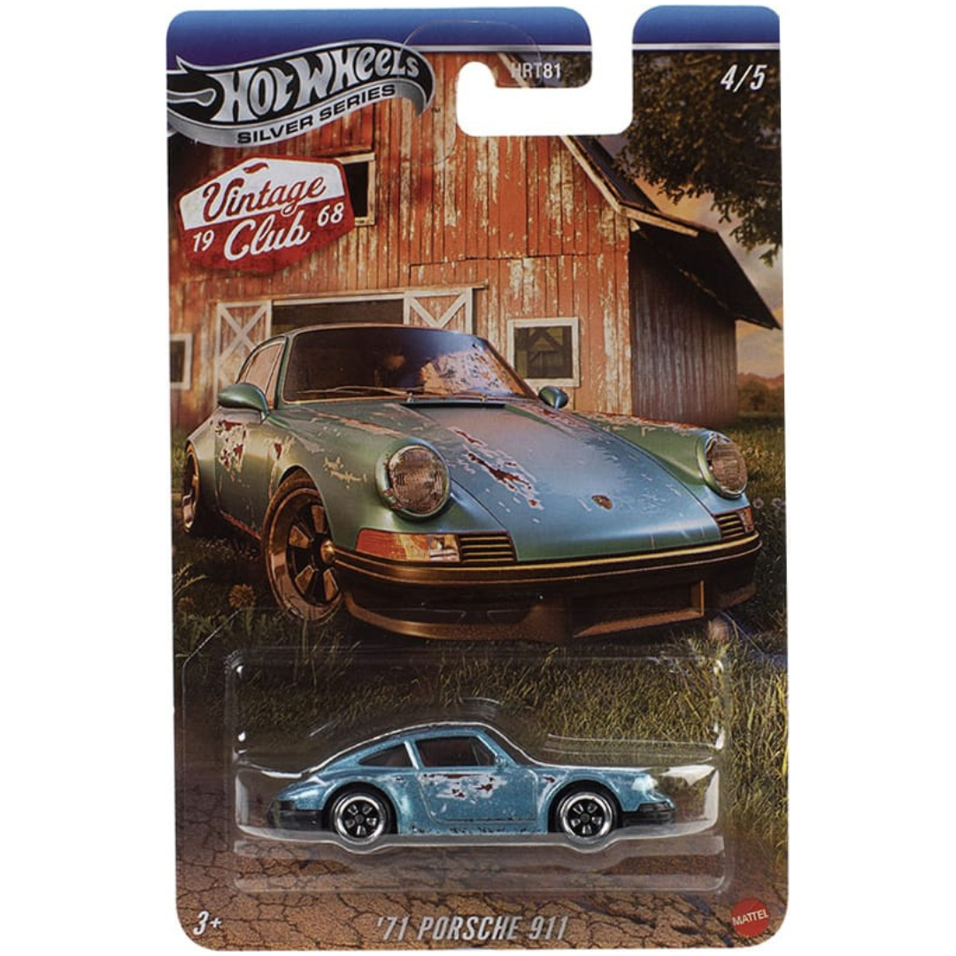 Hot Wheels Silver Series Vintage Club 1971 Porsche 911 Blue hwmvJKY34