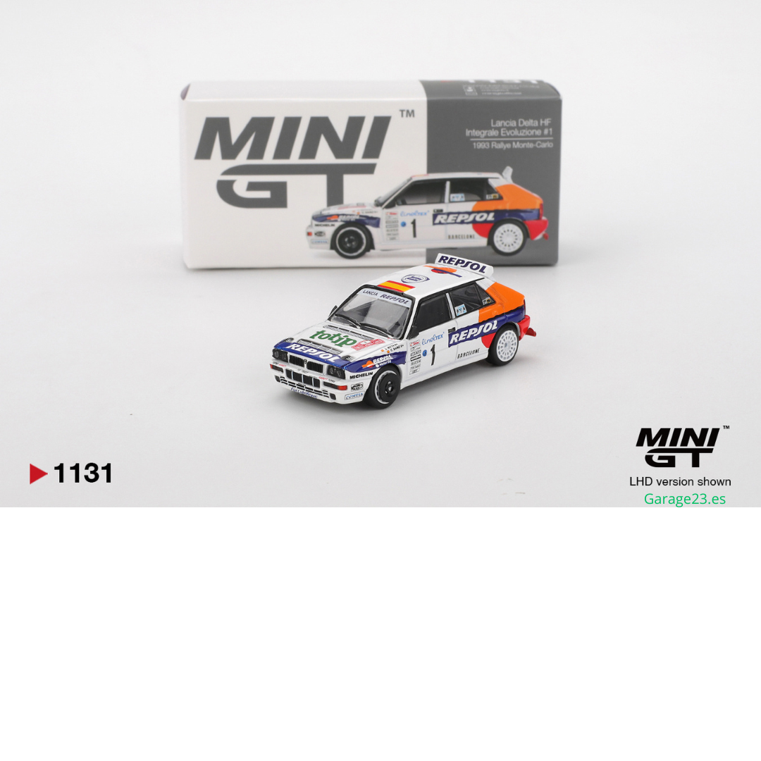 MINI GT LANCIA DELTA INTEGRALE EVOLUZIONE #1 RALLY MONTE CARLO 1993 # 1131 (Blister)