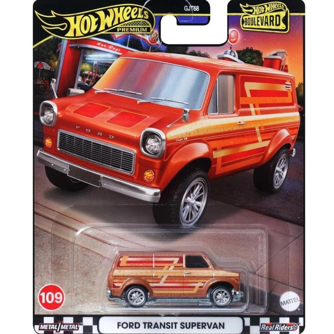 %%% Hot Wheels Premium Boulevard  Ford Transit Supervan # 109