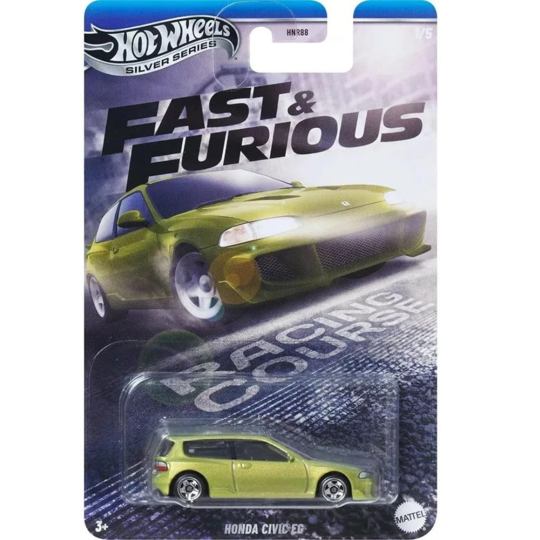 Hot Wheels Silver Series Honda Civic EG Fast and Furious Verde