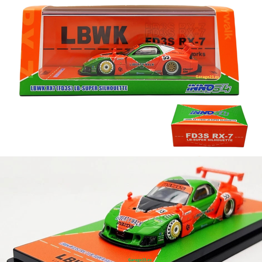 INNO64 Mazda RX7 Inno64 Malaysia FD3S LB WORKS Super Silhouette Malaysia Diecast Expo 2024 Exclusivo