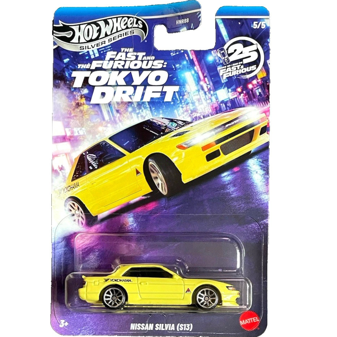 Hot Wheels Silver Series Nissan Silvia S13  Fast and Furious Verde Tokyo Drift