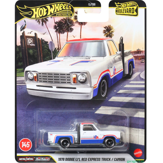 Hot Wheels Premium Boulevard Dodge Lil Red Express Truck # 145 GJT68-978F