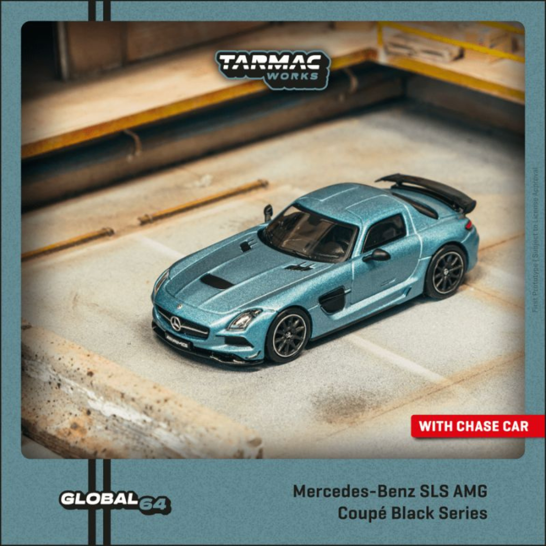 Tarmac Works 1.64 Mercedes-Benz SLS AMG Coupé Black Series Azul Mate