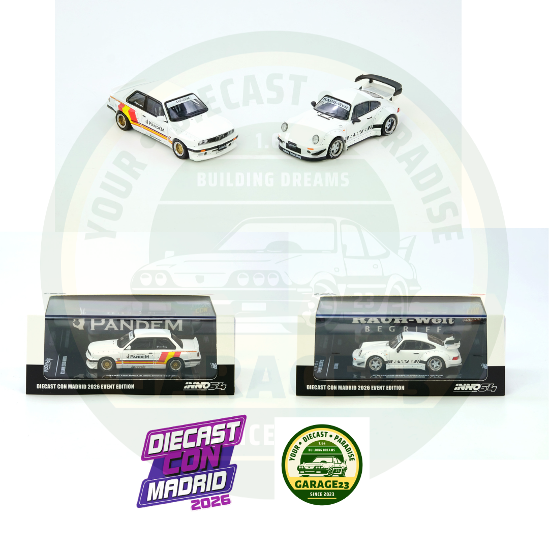 INNO64 Pack (Sin Caja Blanca) Edición Exclusiva 1000 Piezas Evento Diecast Con Madrid 2026 BMW - RWB