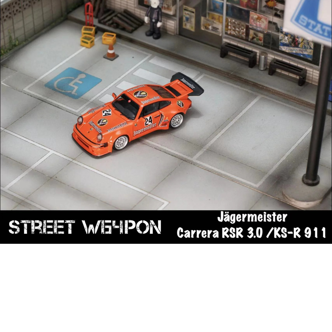 Street Weapon RWB Carrera RSR3.0/ KS-R 911 #24 Jagermeister Orange STW028