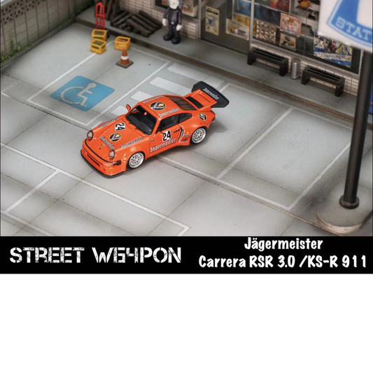 Street Weapon RWB Carrera RSR3.0/ KS-R 911 #24 Jagermeister Orange STW028
