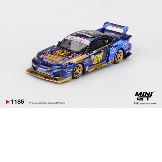MINI GT NISSAN SILVIA S15 🎃 HALLOWEN LB Super Silhouette #555 Team MINI GT Liberty Walk 2025 Formula Drift Halloween Special # 1185