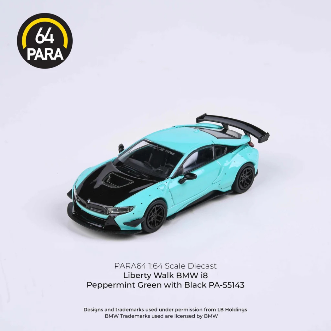 Para64  2018 Liberty Walk BMW i8 LHD Peppermint Green pa55141