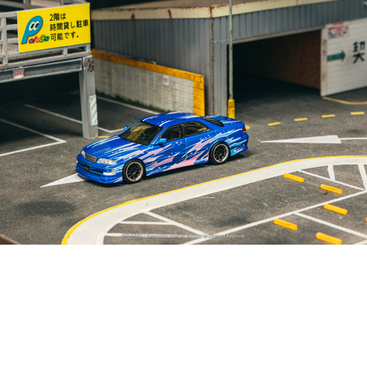 Tarmac Works 1.64 VERTEX Toyota Mark II JZX100 Blue Metallic