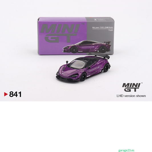 MINI GT MCLAREN 720S LB WORKS PURPLE 2020 # 841