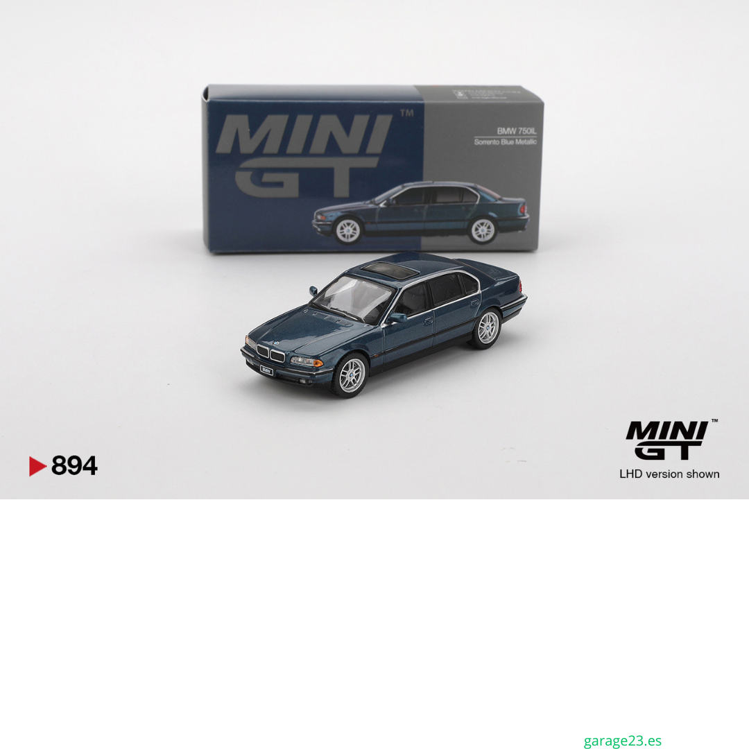 MINI GT BMW 750 IL E39 SORRENTO BLUE METALLIC 1998 # 894