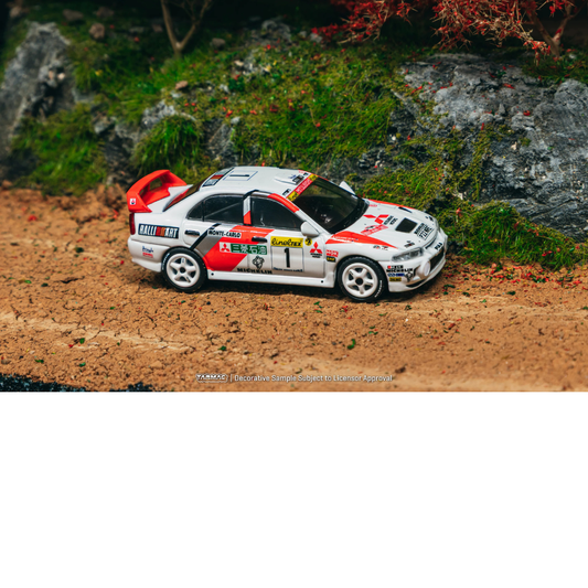 TARMAC WORKS 1.64 Mitsubishi Lancer Evolution IV Rallye Monte Carlo 1997 #1 - Tarmac Works GLOBAL64