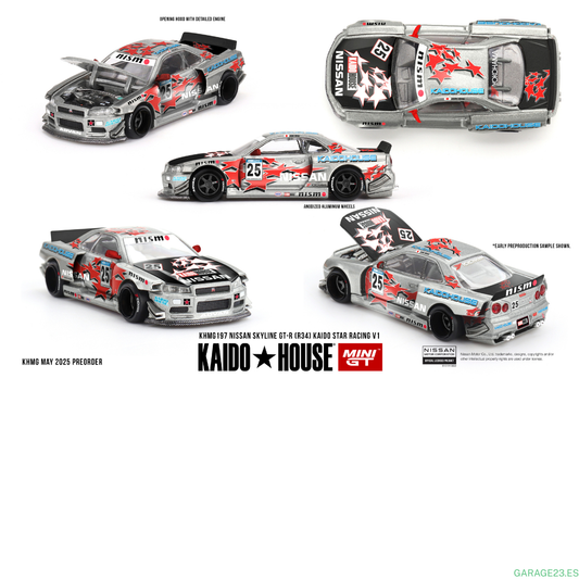 KAIDO HOUSE NISSAN SKYLINE GTR R34 KAIDO STAR RACING V1 NISMO 1999 # 197