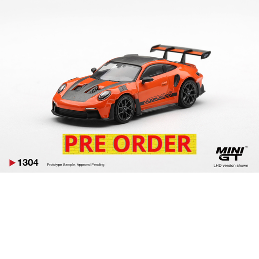 ***PREORDER *** LLEGADA APROXIMADA PRIMER TRIMESTRE 2027 *** MINI GT PORSCHE 911 (992) GT3 RS GULF ORANGE WEISSACH PACKAGE 2024 # 1304