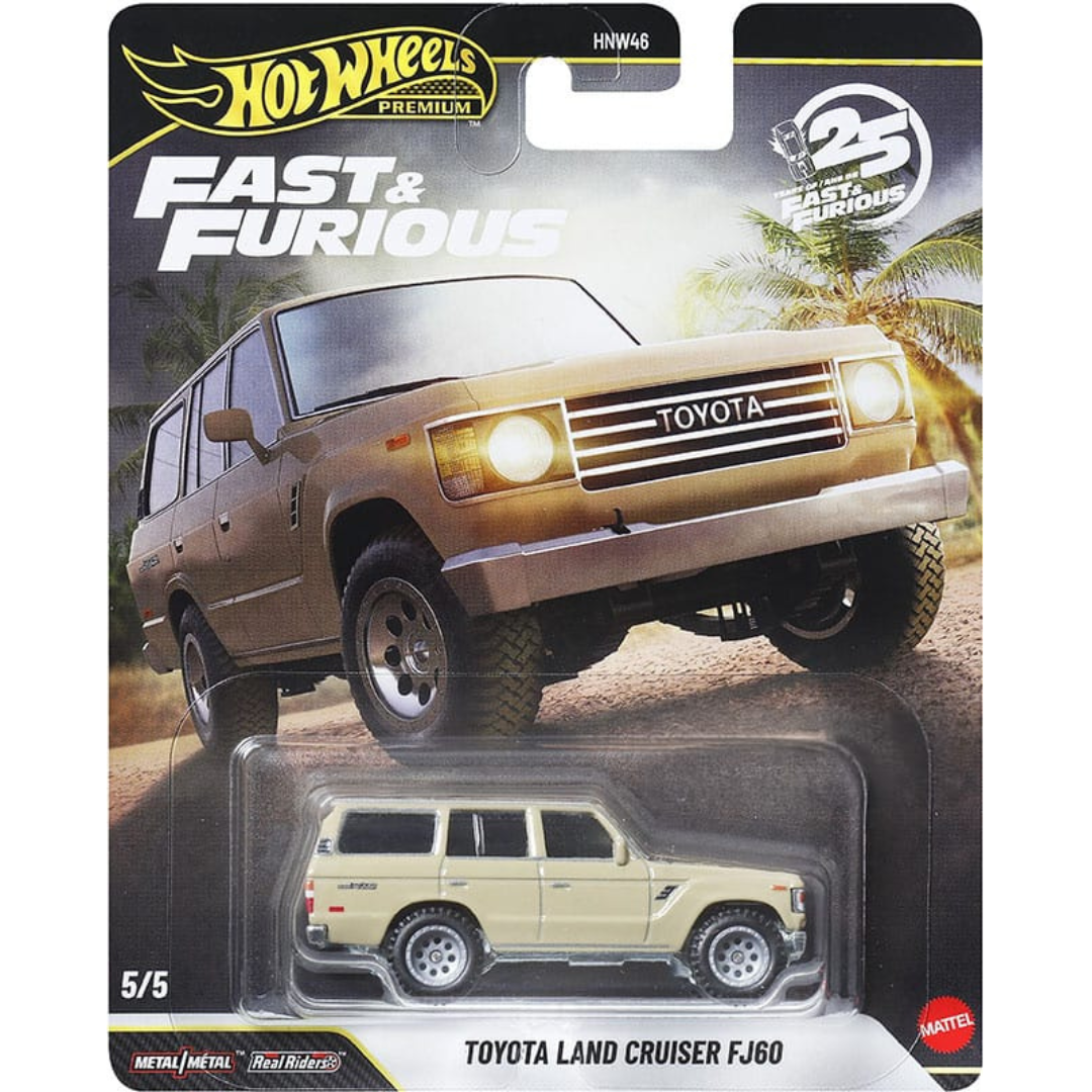 Hot Wheels Premium 25º Aniversario Toyota Land Cruiser FJ60 Fast & the Furious