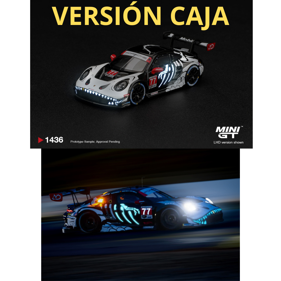 GLOW ***VERSION CAJA *** LLEDADA APROXIMADA MAYO 2027 *** PUEDE SUFRIR RETRASOS *** MINI GT ¨SKELETON¨ PORSCHE 911 # 1436