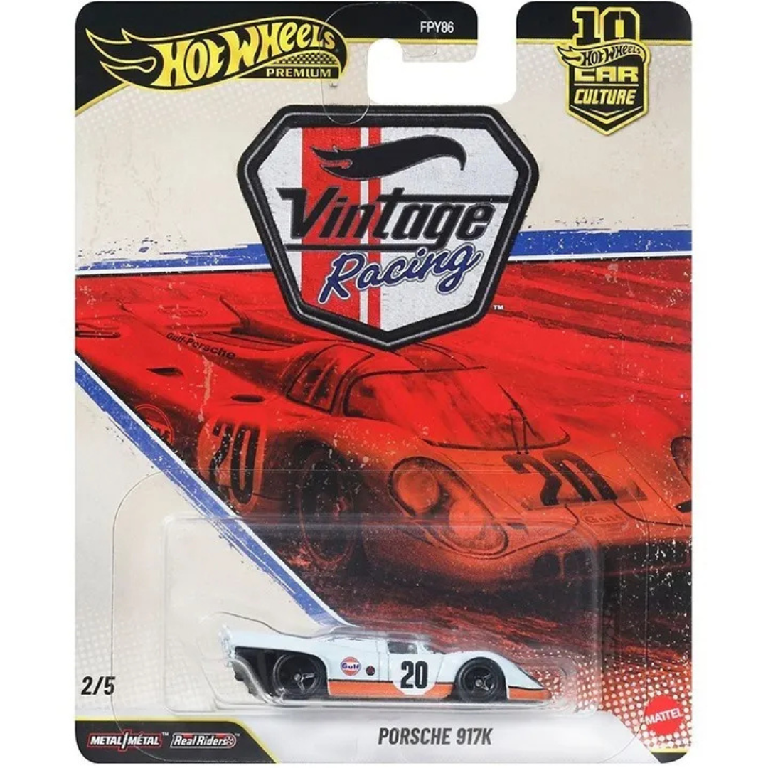Hot Wheels Premium Porsche 917 K GULF Vintage Racing hwmvJKF03