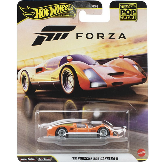 Hot Wheels Premium 1966 Porsche 906 Carrera 6 FORZA Pop Culture Entertainment HXD63-979Q