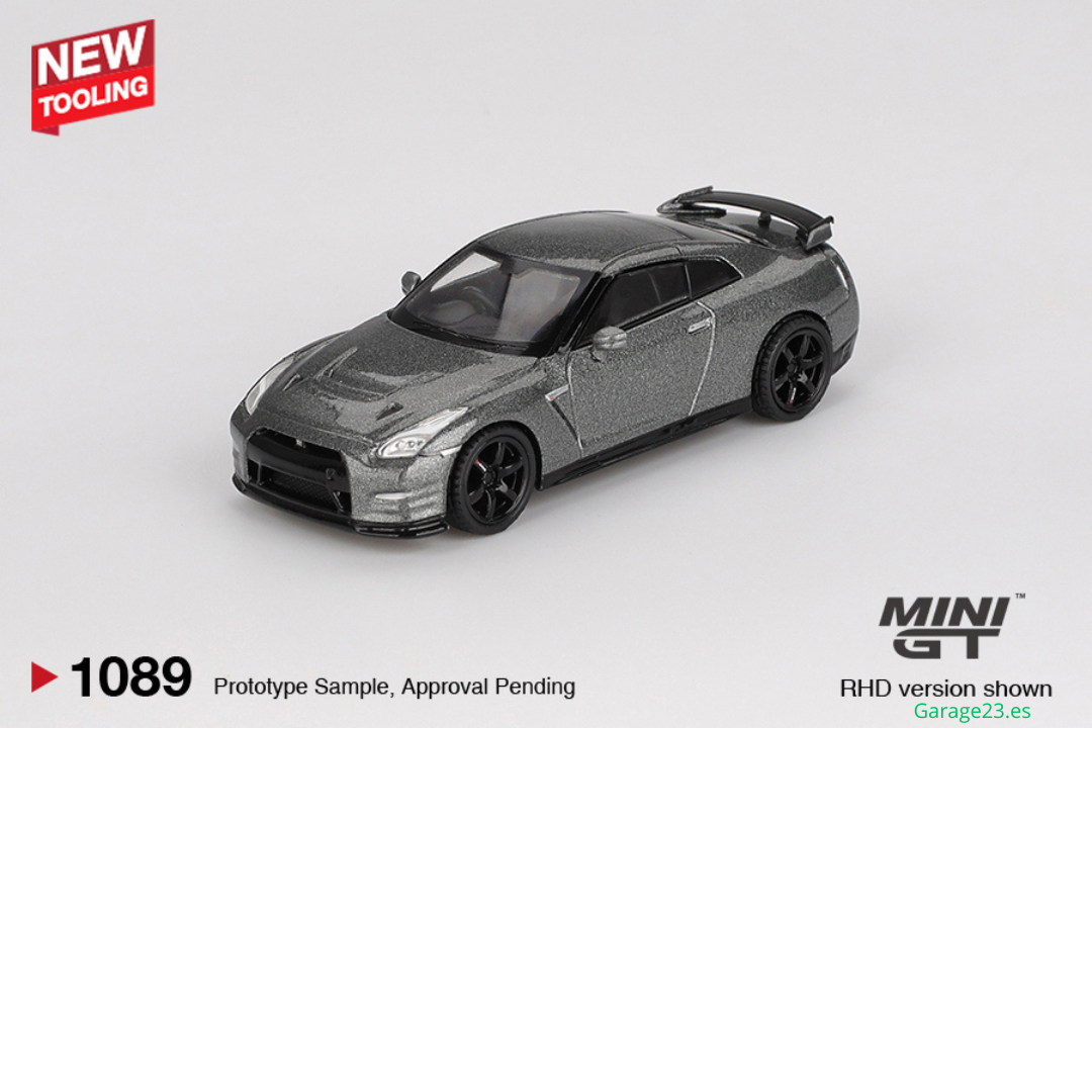 MINI GT NISSAN GTR R35 CRS VERSION DARK METAL GRAY 2013  # 1089