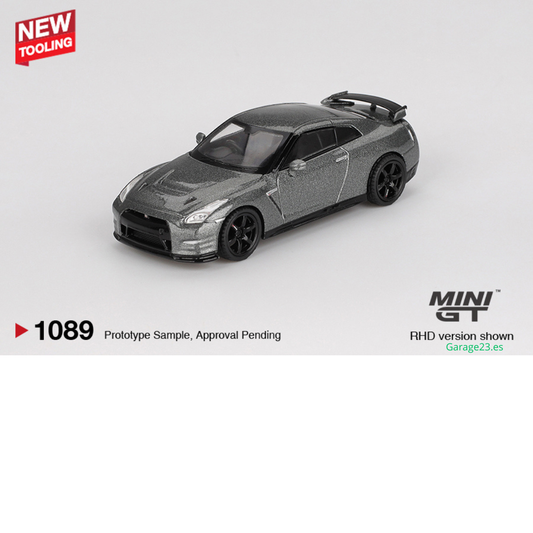 MINI GT NISSAN GTR R35 CRS VERSION DARK METAL GRAY 2013  # 1089