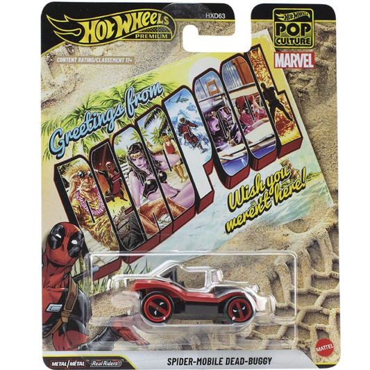Hot Wheels Premium Spider Mobile Dead Buggy Deadpool MARVEL VPop Culture Entertainment HXD63-979Q