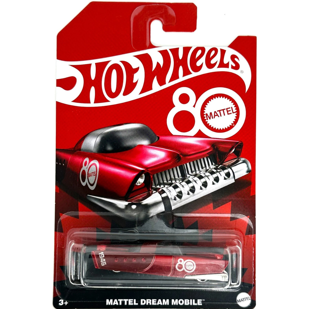 Hot Wheels Mattel's 80th Anniversary Dream Mobile Basico red