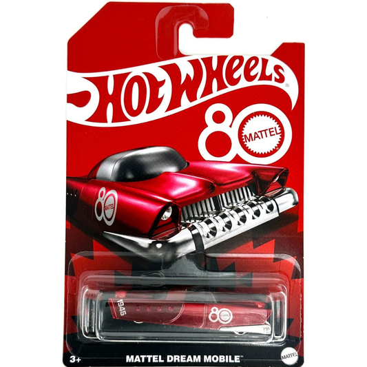 Hot Wheels Mattel's 80th Anniversary Dream Mobile Basico red