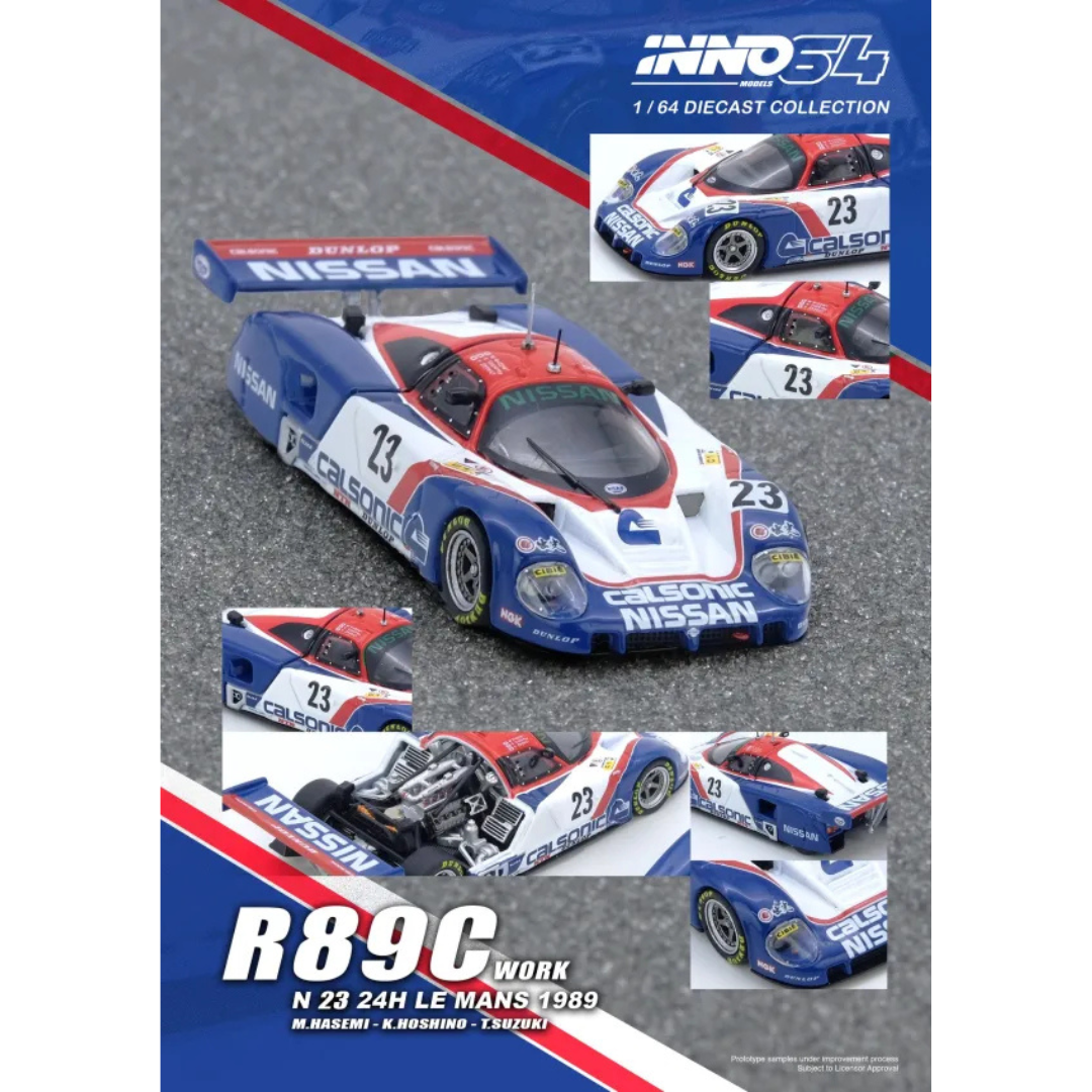 Inno64 Nissan R89C #23 Masahiro Hasemi - Kazuyoshi Hoshino - Toshio Suzuki "24 Hours Calsonic of Le Mans" (1989) Cal
