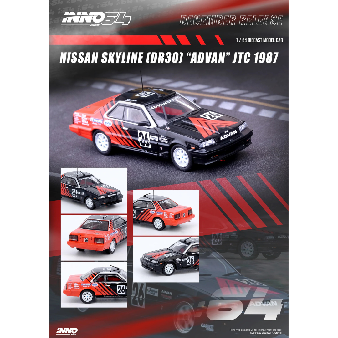 INNO64 1987 Nissan Skyline 2000 Turbo RS X HR31 #26 Advan
