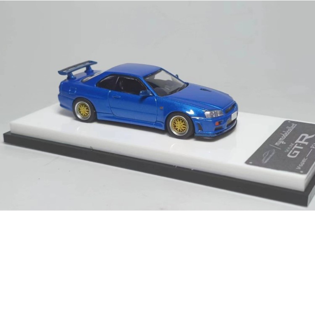 My Model Collect #MMC R34 Skyline R34 V Spec Bayside Blue