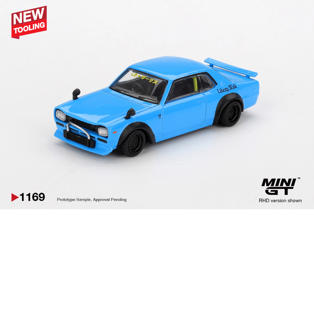 MINI GT Nissan LB ★ Works HAKOSUKA Baby Blue # 1169