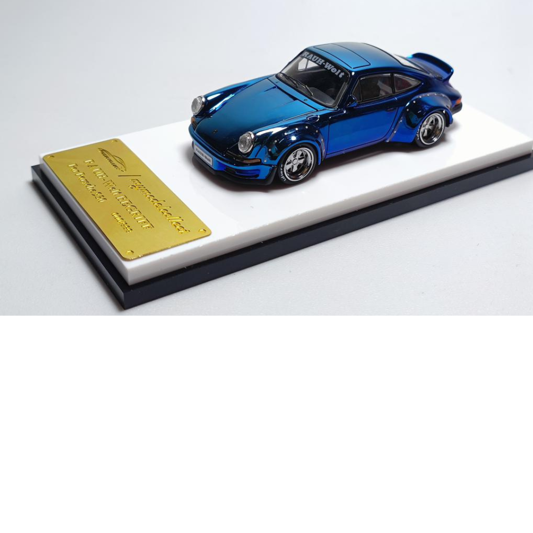 My Model Collect Porsche RWB 930 Chrome Blue 1.64 MMC640007D