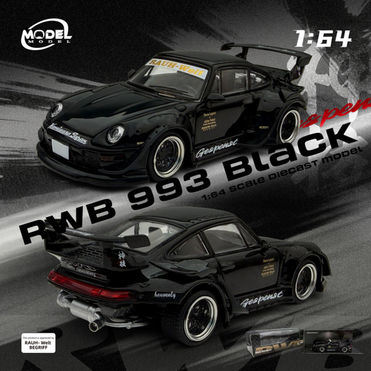 Model Model 1/64 RWB 993 Black MM64-RWB993-004